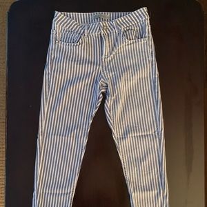 Zara striped jeans